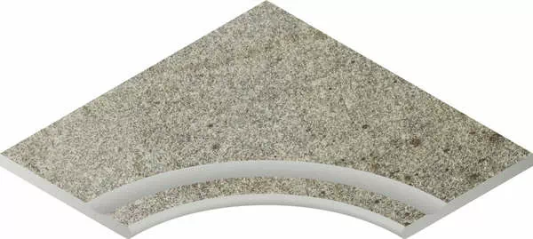 Бортик с выемкой угловой закругленный Nordica X2 Silver 60x60 - фото 1