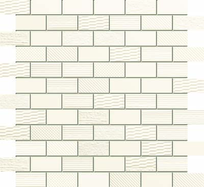 TUBADZIN Grafite white мозаика 29,8x29,8 матовый 29.8x29.8