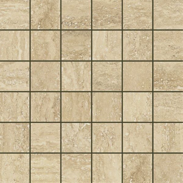 Italon Travertino Floor Project Romano Mosaico