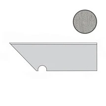 Ступень левая Atlas Concorde Italy Blaze Aluminium Battiscopa Sag.Sx A0IW 7.2x30 - фото 1