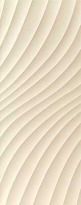 TUBADZIN Elementary ivory wave настенная плитка 29,8x74,8