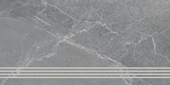 Ступень Lasselsberger Диккенс 6860-0071 серый 30x60 - фото 1