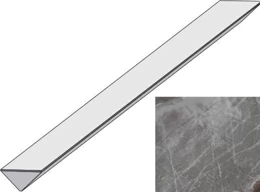 Бордюр Atlas Concorde Italy Marvel Crystal Beauty Corner LD5C 1.4x50 - фото 1