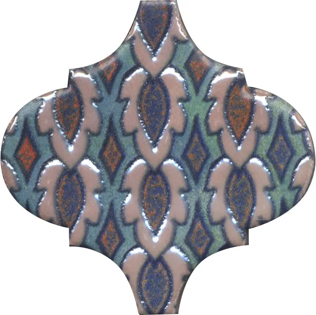 Панно Kerama Marazzi KMP3STA010M6X Арабески Марокко 1 (из 6 частей 6.5x6.5) 10x25 - фото 1