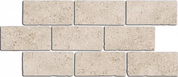 Бордюр Kerama Marazzi BR024 Роверелла беж мозаичный 14,7x34,5 - фото 1