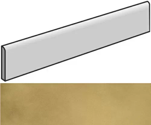 Плинтус Италон Континуум Брасс Голд 7.2x80 шлифованный - фото 1