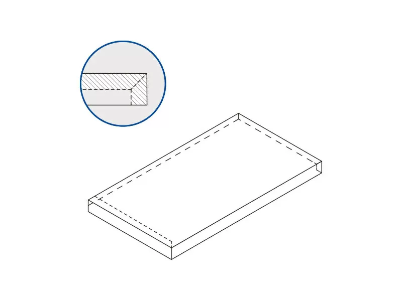 Ступень угловая левая Италон SKYFALL X2 Grigio X2 33x60 - фото 1