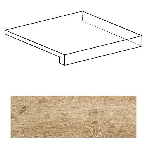 Ступень угловая правая Atlas Concorde Italy Axi Golden Oak Scalino Angolare Dx ANLW 22.5x22.5 - фото 1