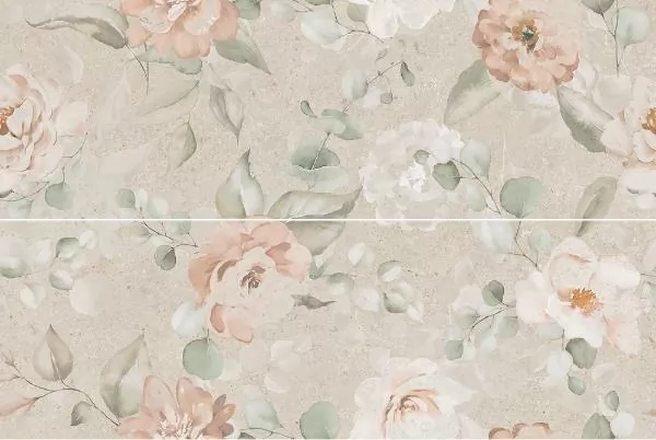 Панно Kerama Marazzi AZ\B051\2x\14059R Риккарди 2 бежевый матовый обрезной 80x120 - фото 1