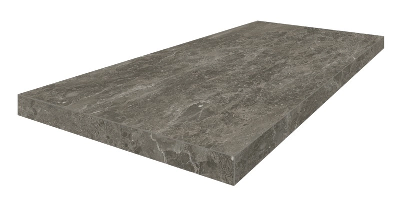 Ступень ColiseumGres Да Винчи Браун угловая левая 620070002308 коричневый 33x60 - фото 1