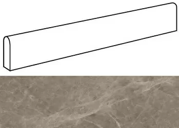 Плинтус Atlas Concorde Italy Marvel Gris Supreme Battiscopa Dig. Lapp. AFBP 4.6x60 - фото 1