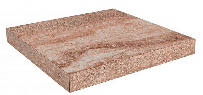 Kerama Marazzi Ступень угловая клееная левая Амбуаз беж светлый