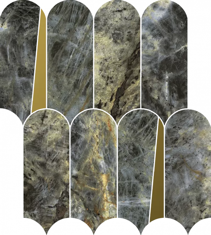 Мозаика Италон Stellaris Мадагаскар Дарк Элегант 32,5х36,1 - фото 1