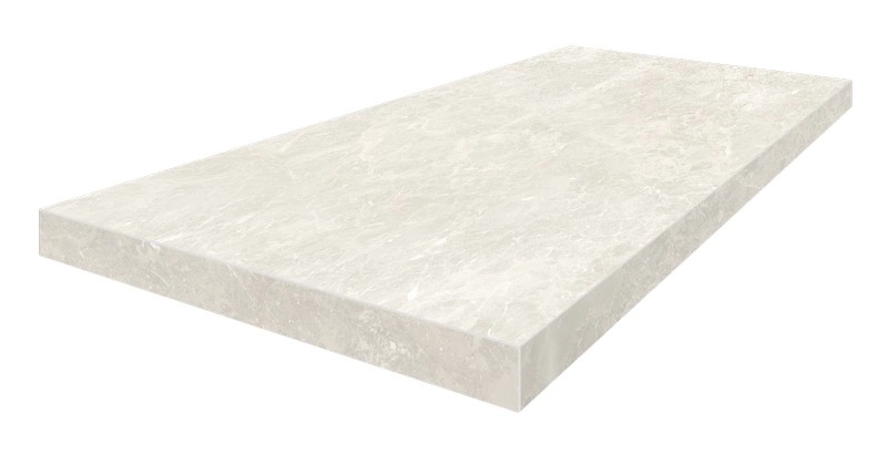 Ступень ColiseumGres Да Винчи Уайт угловая левая 620070002306 белый 33x60 - фото 1