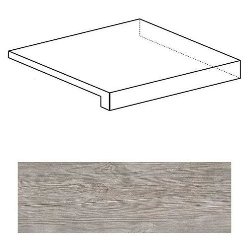 Ступень угловая правая Atlas Concorde Italy Axi Silver Fir Scalino Angolare Dx ANLX 22.5x22.5 - фото 1