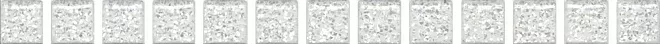 Бордюр Kerama Marazzi POF001 Карандаш Бисер белый серебро 1,4x20 - фото 1