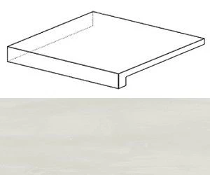 Ступень угловая левая Atlas Concorde Italy Marvel Bianco Dolomite Scalino Ang. Sx ATD8 33x33 - фото 1