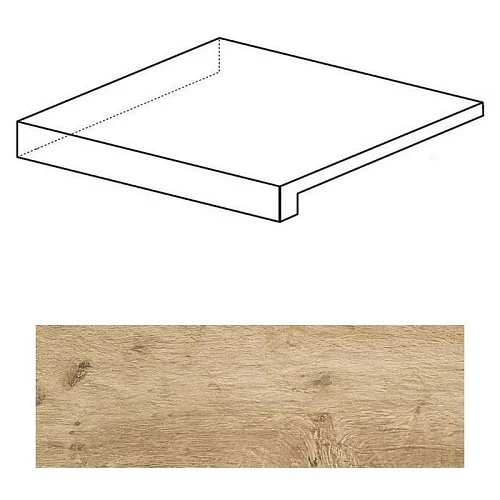 Ступень угловая левая Atlas Concorde Italy Axi Golden Oak Scalino Angolare Sx ANL5 22.5x22.5 - фото 1