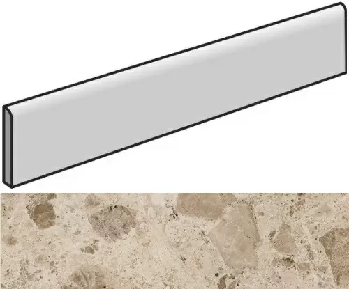 Плинтус Италон Континуум Стоун Беж 7.2x80 натуральный - фото 1