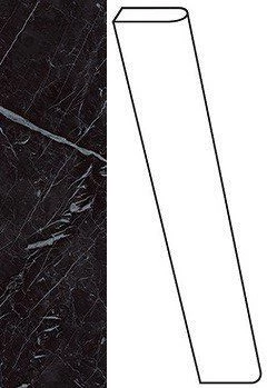 Плинтус Atlas Concorde Italy Marvel Nero Marquina Battiscopa Matt ATDX 7.2x60 - фото 1