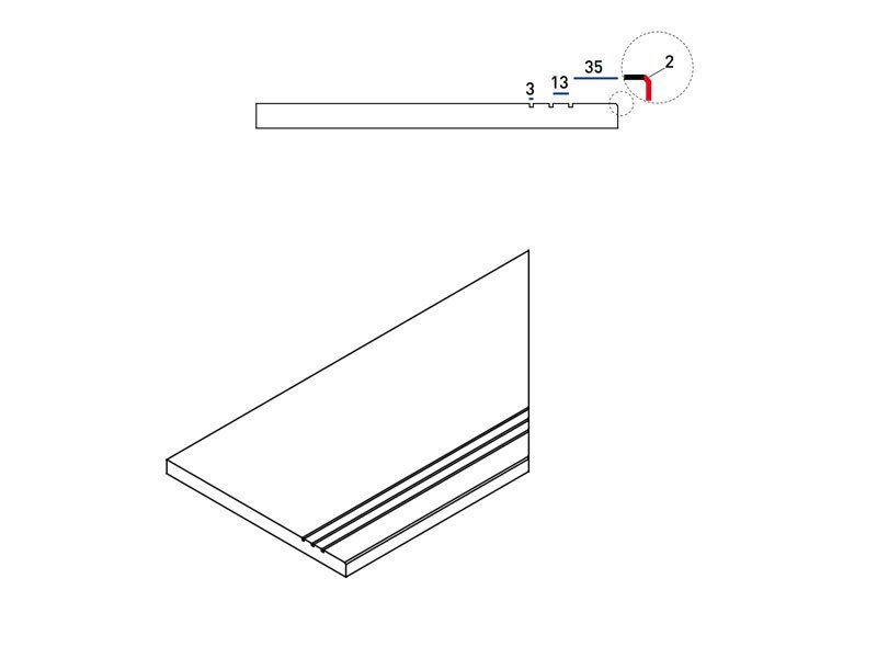 Italon Magnetique x2 Mineral White Bor.30x60 Grip DX