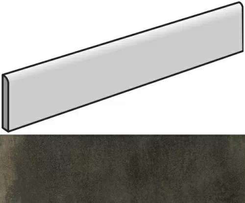 Плинтус Италон Континуум Брасс Дарк 7.2x80 шлифованный - фото 1