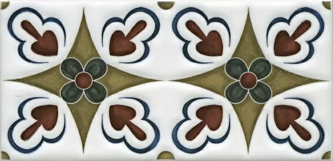 Декор Kerama Marazzi STG\B620\16000 Клемансо орнамент 7,4x15 - фото 1