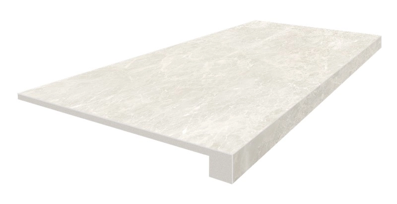 Ступень ColiseumGres Да Винчи Уайт фронтальная 620070002300 белый 33x60 - фото 1