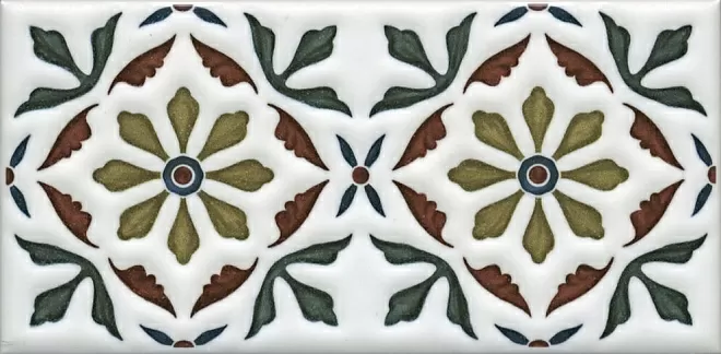 Декор Kerama Marazzi STG\B618\16000 Клемансо орнамент 7,4x15 - фото 1