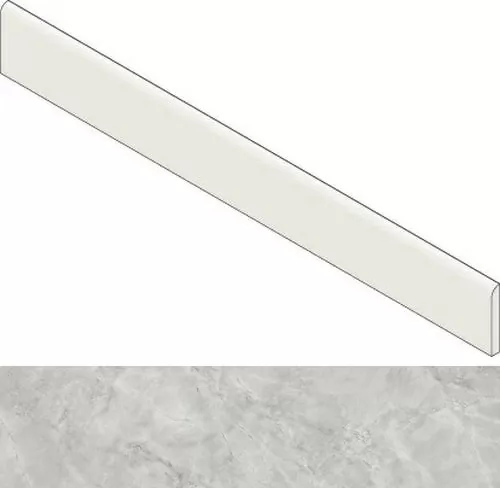 Плинтус Atlas Concorde Italy Marvel Grey Cloud Battiscopa Dig. Lappato AGFM 7.2x60 - фото 1