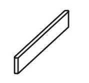 Плинтус ColiseumGres Экспо Дарк 610130005302 черный 7.2x60 - фото 1