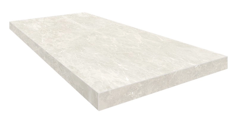 Ступень ColiseumGres Да Винчи Уайт угловая правая 620070002303 белый 33x60 - фото 1