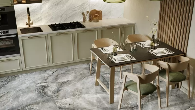 Керамогранит Alma Ceramica Вулкано GFA114VLC04L бежевый 57x114 - фото 6