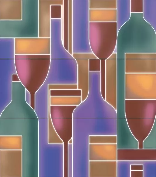 Панно Kerama Marazzi OS\A299\3x\15079 Карминьяно матовый 40x45 - фото 1