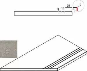 Ступень Италон Discover X2 Grey Bordo Grip Sx левый 30x60 - фото 1