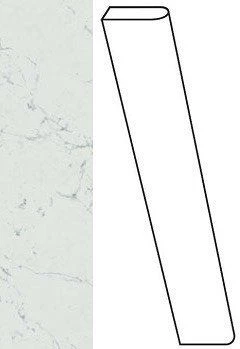 Плинтус Atlas Concorde Italy Marvel Carrara Pure Battiscopa Matt ATDW 7.2x60 - фото 1