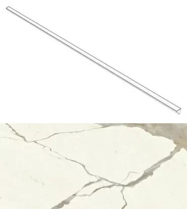 Бордюр Atlas Concorde Italy Marvel Calacatta Sublime Corner Silk AGJT 1x120 - фото 1