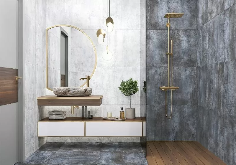 Керамогранит Alma Ceramica Оксид GFA114OXD00L серый 57x114 - фото 2