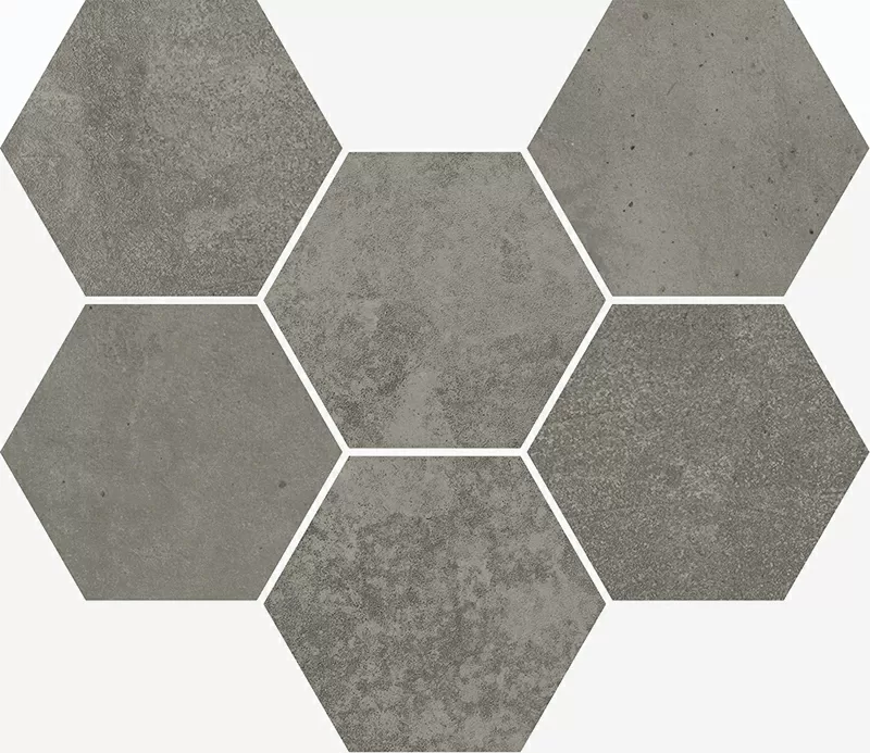 Мозаика Италон Terraviva Dark Hexagon 25x29 - фото 1