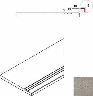 Ступень Италон Discover X2 Grey Bordo Grip Dx правый 30x60 - фото 1