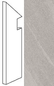 Плинтус Atlas Concorde Italy Marvel Clauzetto White Battiscopa Sag. Sx ATHV 7.2x30 - фото 1