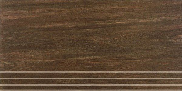 Kerama Marazzi Ступень Шале коричневый обрезной