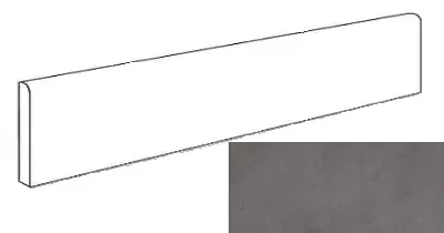 Плинтус Atlas Concorde Italy Dwell Smoke Battiscopa Matt A1FF 7.2x60 - фото 1