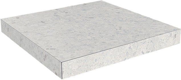 Kerama Marazzi Ступень угловая клееная Терраццо серый светлый