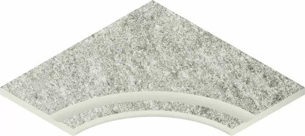 Бортик с выемкой угловой закругленный Nordica X2 Ice 60x60 - фото 1