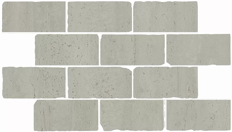 Бордюр Kerama Marazzi Venezia Сан-Марко мозаичный серый светлый матовый обрезной 46,5х26,5 - фото 1