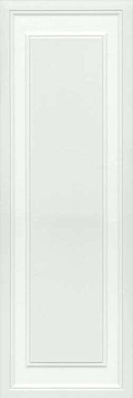 Керамическая плитка Kerama Marazzi Фару панель белый матовый обрезной 25x75 12159R - фото 1