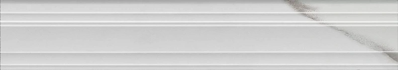 Бордюр Kerama Marazzi Venezia Монте Тиберио белый глянцевый обрезной 40х7,3 - фото 4