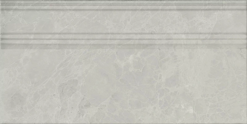 Плинтус Kerama Marazzi Venezia Риальто серый светлый глянцевый обрезной 40х20 - фото 3
