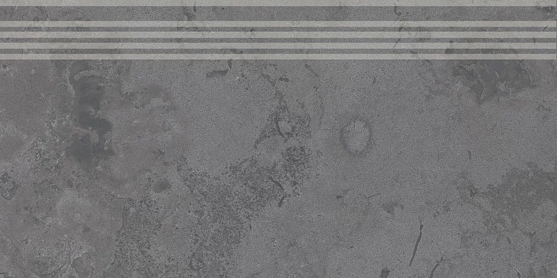 Ступень Kerama Marazzi DD205120R\GR Про Лаймстоун серый темный натуральный обрезной 30х60 - фото 4